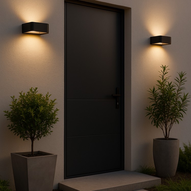 ARIUS BLACK Kinkiet IP54 18204 TK Lighting Czarny Transparentny