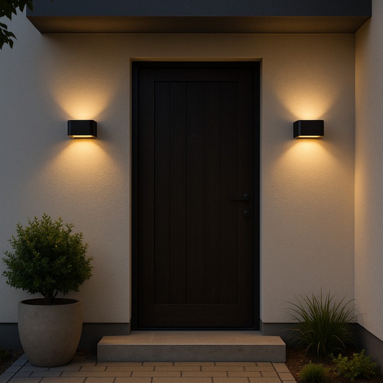 ARIUS BLACK Kinkiet IP54 18204 TK Lighting Czarny Transparentny
