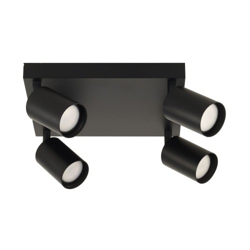 LARA SPOT 4XGU10 10105 TK Lighting Czarny Czarny