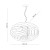 MONTOYA WHITE Lampa wisząca 4XE27 6127 TK Lighting Biały Biały