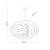 MONTOYA WHITE Lampa sufitowa 4XE27 6136 TK Lighting Biały Biały