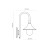 TALEZ GOLD Kinkiet ogrodowy 1XE27 6493 TK Lighting Czarny, Złoty Transparentny