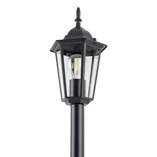 ARRAIA BLACK Lampa stojąca ogrodowa 1XE27 16124 TK Lighting Czarny Transparentny