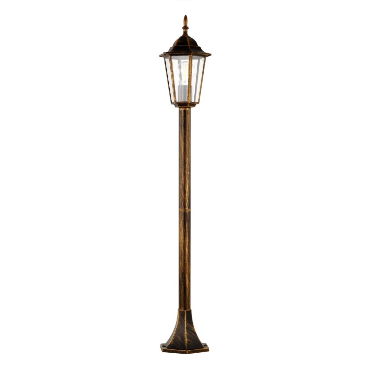 ARRAIA GOLD Lampa stojąca ogrodowa 1XE27 16125 TK Lighting Czarny, Złoty Transparentny