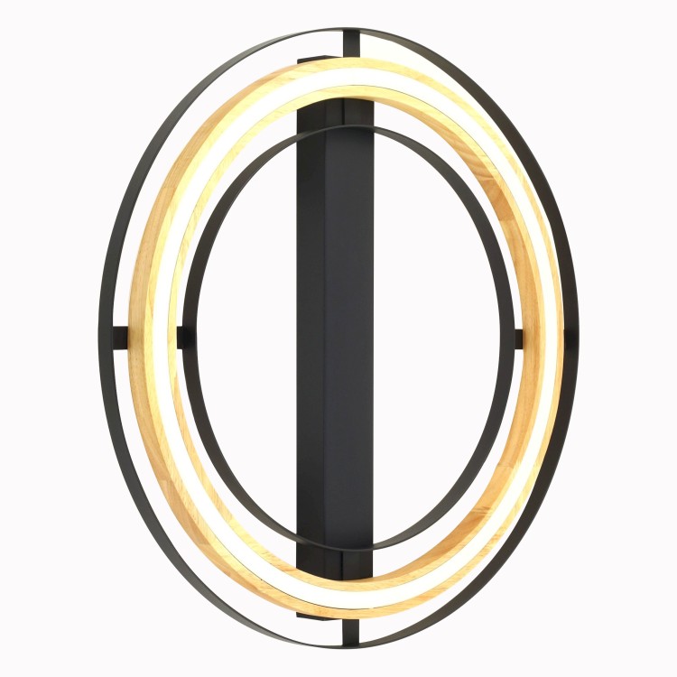 RIL Lampa sufitowa LED 25W 1422 TK Lighting Czarny Czarny, Dąb, Biały