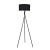 PAVAO BLACK Lampa podłogowa 1XE27 6987 TK Lighting Czarny Czarny, Biały