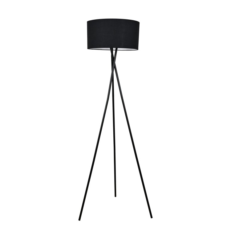 PAVAO BLACK Lampa podłogowa 1XE27 6987 TK Lighting Czarny Czarny, Biały