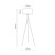PAVAO BLACK Lampa podłogowa 1XE27 6987 TK Lighting Czarny Czarny, Biały