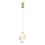 ELVA BRASS Lampa wisząca LED 8W 18212 TK Lighting Mosiądz Bursztyn