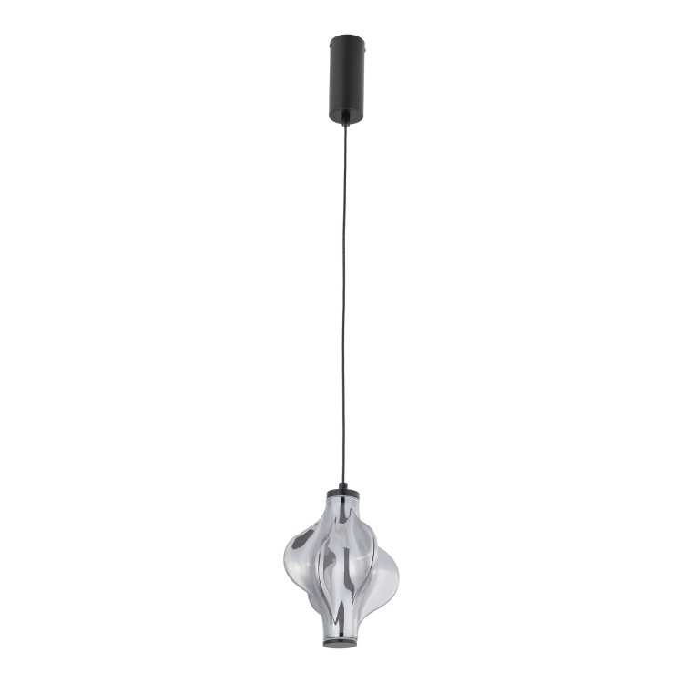 ELVA BLACK Lampa wisząca LED 8W 18213 TK Lighting Czarny Grafitowy