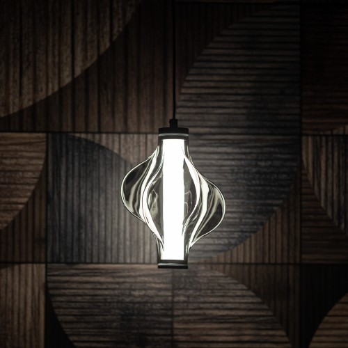 ELVA BLACK Lampa wisząca LED 8W 18213 TK Lighting Czarny Grafitowy