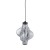 ELVA BLACK Lampa wisząca LED 8W 18213 TK Lighting Czarny Grafitowy