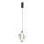 ELVA BLACK Lampa wisząca LED 8W 18213 TK Lighting Czarny Grafitowy