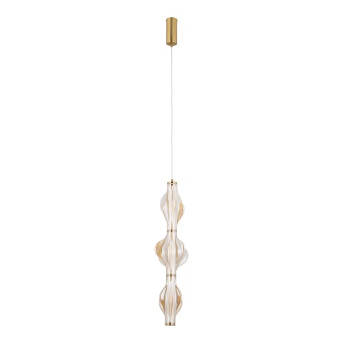 ELVA BRASS Lampa wisząca LED 22W 18214 TK Lighting Mosiądz Bursztyn