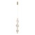 ELVA BRASS Lampa wisząca LED 22W 18214 TK Lighting Mosiądz Bursztyn