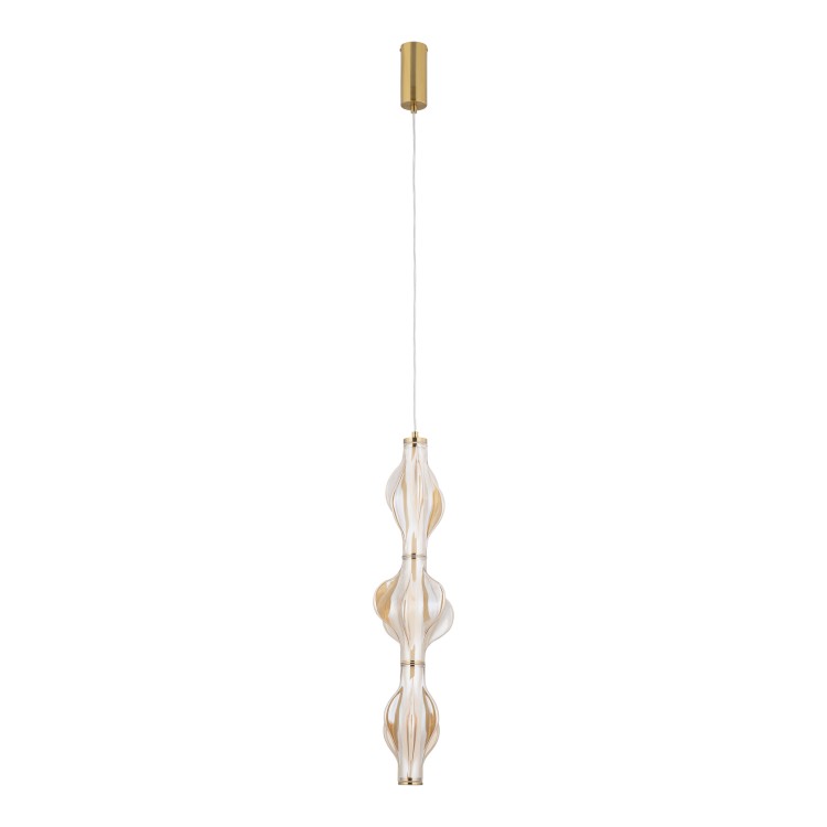 ELVA BRASS Lampa wisząca LED 22W 18214 TK Lighting Mosiądz Bursztyn