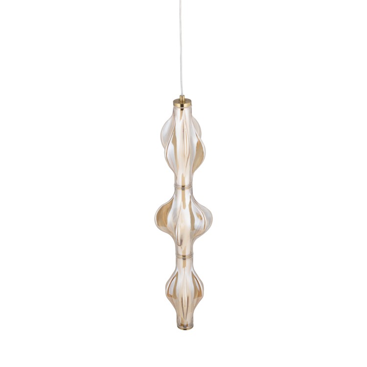 ELVA BRASS Lampa wisząca LED 22W 18214 TK Lighting Mosiądz Bursztyn
