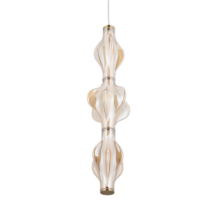 ELVA BRASS Lampa wisząca LED 22W 18214 TK Lighting Mosiądz Bursztyn