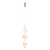 ELVA BRASS Lampa wisząca LED 22W 18214 TK Lighting Mosiądz Bursztyn