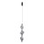 ELVA BLACK Lampa wisząca LED 22W 18215 TK Lighting Czarny Grafitowy