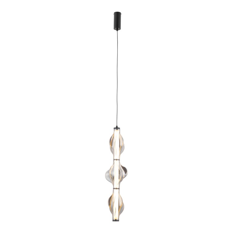 ELVA BLACK Lampa wisząca LED 22W 18215 TK Lighting Czarny Grafitowy