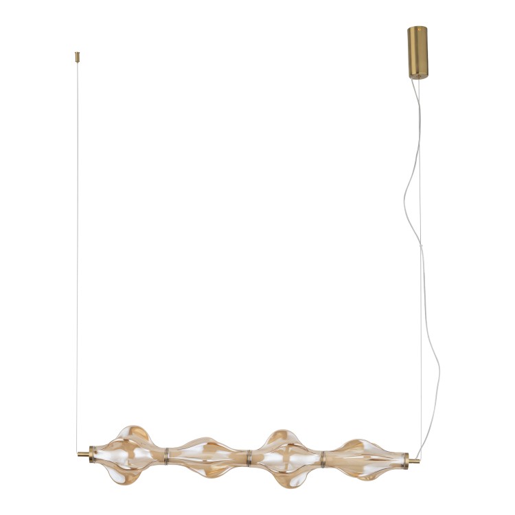 ELVA BRASS Lampa wisząca LED 30W 18216 TK Lighting Mosiądz Bursztyn