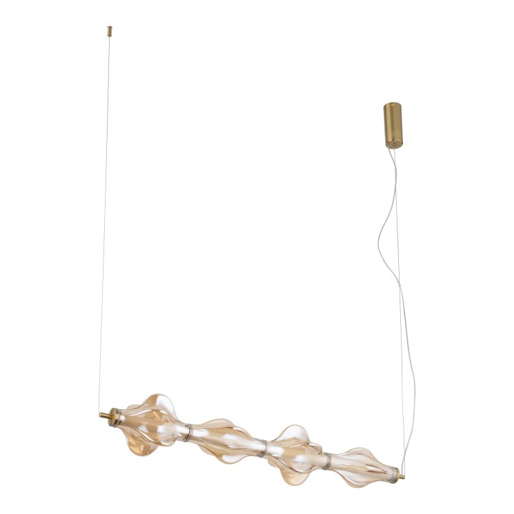 ELVA BRASS Lampa wisząca LED 30W 18216 TK Lighting Mosiądz Bursztyn