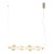 ELVA BRASS Lampa wisząca LED 30W 18216 TK Lighting Mosiądz Bursztyn