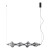 ELVA BLACK Lampa wisząca LED 30W 18217 TK Lighting Czarny Grafitowy