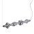 ELVA BLACK Lampa wisząca LED 30W 18217 TK Lighting Czarny Grafitowy