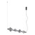 ELVA BLACK Lampa wisząca LED 30W 18217 TK Lighting Czarny Grafitowy