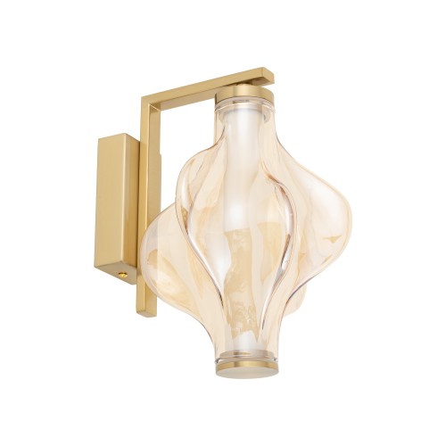 ELVA BRASS Kinkiet LED 8W 18218 TK Lighting Mosiądz Bursztyn
