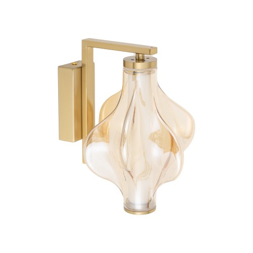 ELVA BRASS Kinkiet LED 8W 18218 TK Lighting Mosiądz Bursztyn