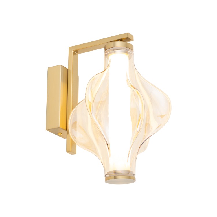 ELVA BRASS Kinkiet LED 8W 18218 TK Lighting Mosiądz Bursztyn