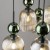 SOPHIA GREEN COGNAC Lampa wisząca 6XE14 11150 TK Lighting Czarny, Zielony Koniak