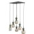 SOPHIA GREEN COGNAC Lampa wisząca 6XE14 11150 TK Lighting Czarny, Zielony Koniak