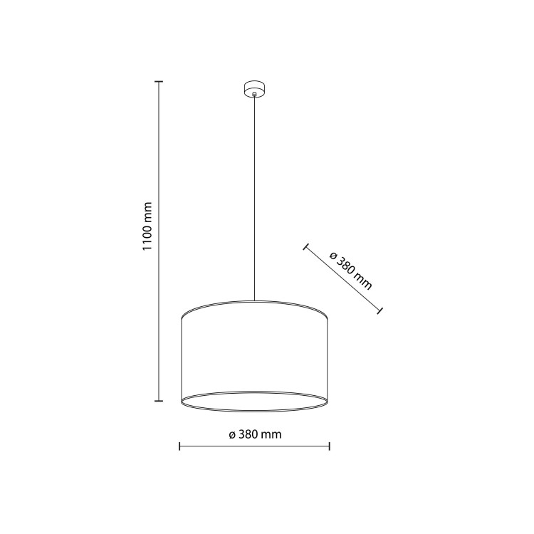 VELLUM SABIA Lampa wisząca 1XE27 10753 TK Lighting Sabia Multikolor
