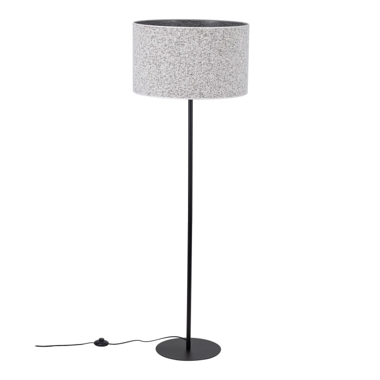 VELLUM BLACK Lampa podłogowa 1XE27 16166 TK Lighting Czarny Multikolor