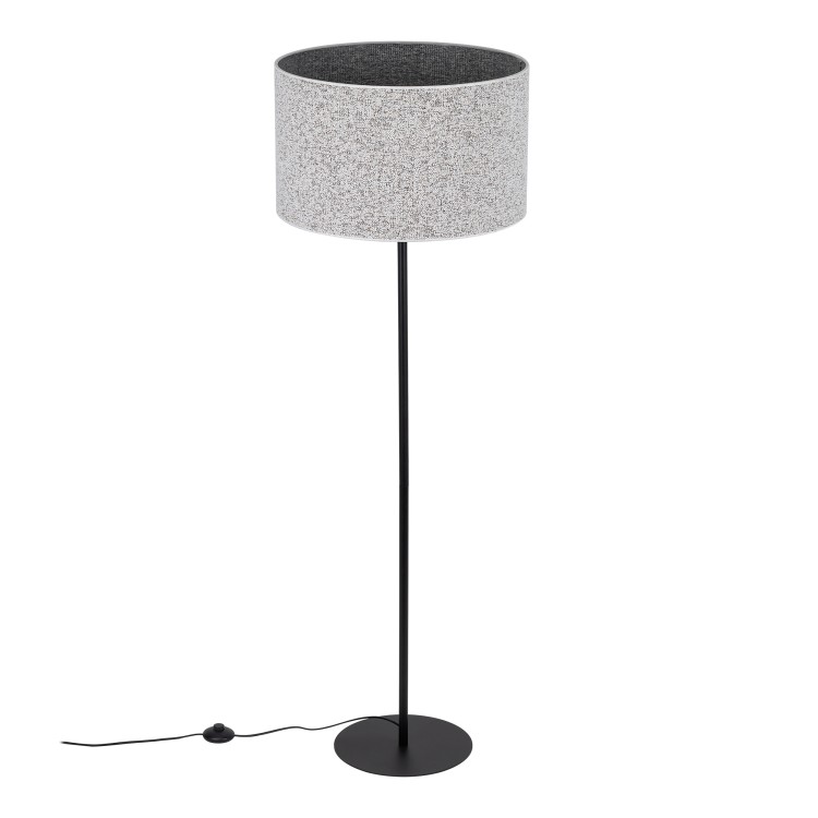 VELLUM BLACK Lampa podłogowa 1XE27 16166 TK Lighting Czarny Multikolor