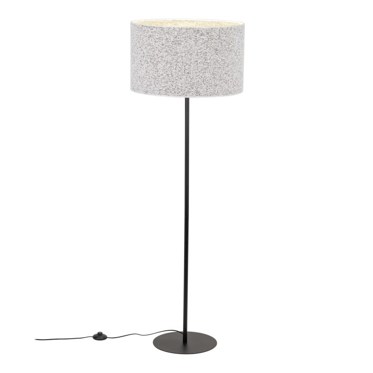 VELLUM BLACK Lampa podłogowa 1XE27 16166 TK Lighting Czarny Multikolor