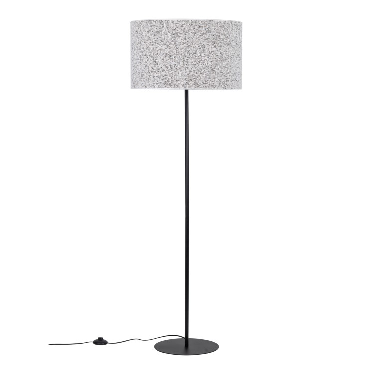 VELLUM BLACK Lampa podłogowa 1XE27 16166 TK Lighting Czarny Multikolor