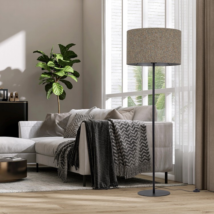 VELLUM BLACK MULTICOLOR Lampa podłogowa 1XE27 16167 TK Lighting Czarny Multikolor