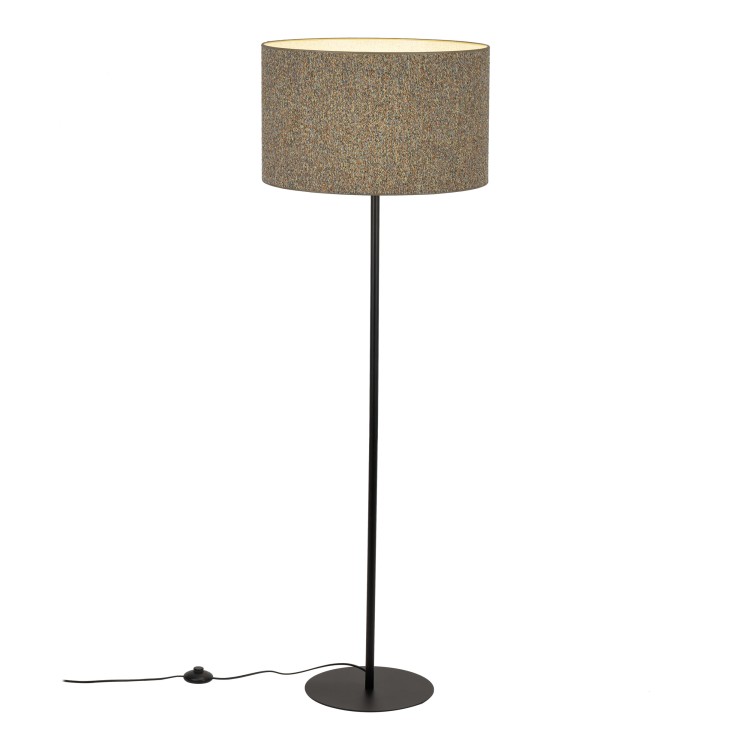 VELLUM BLACK MULTICOLOR Lampa podłogowa 1XE27 16167 TK Lighting Czarny Multikolor