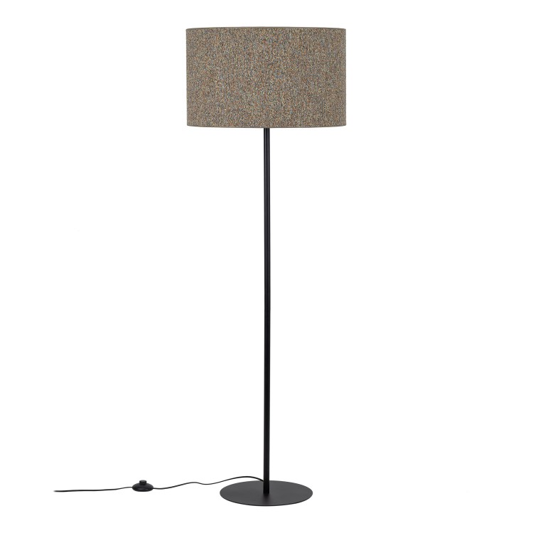 VELLUM BLACK MULTICOLOR Lampa podłogowa 1XE27 16167 TK Lighting Czarny Multikolor
