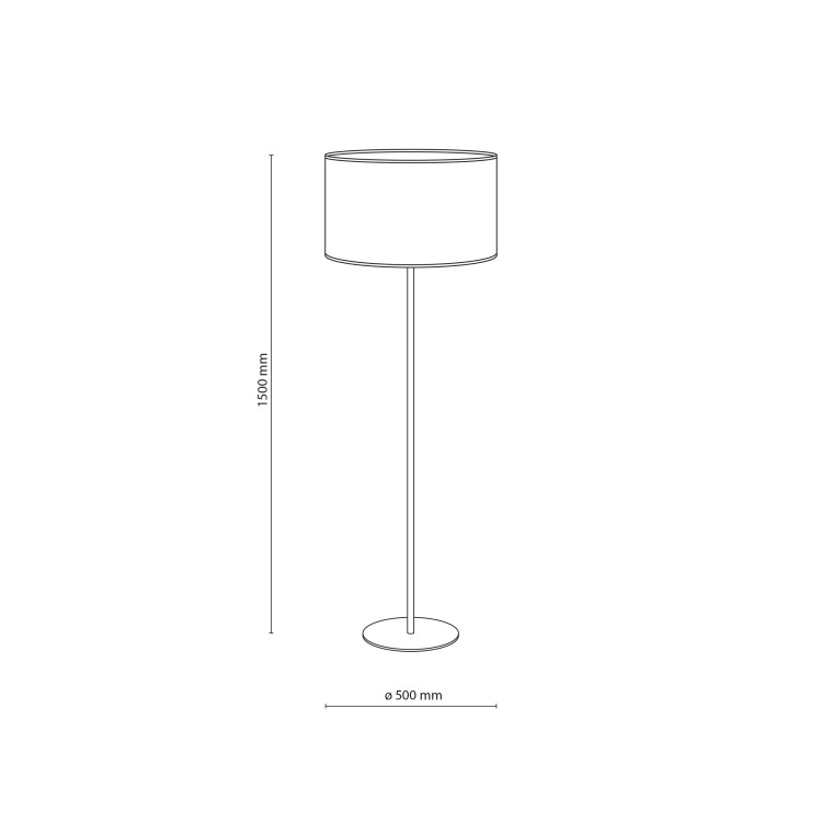 VELLUM SABIA Lampa podłogowa 1XE27 16168 TK Lighting Sabia Beżowy