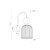 SOPHIA COGNAC WHITE Kinkiet 1XE14 11587 TK Lighting Biały Biały