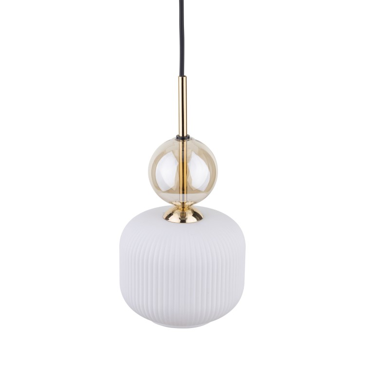 SOPHIA COGNAC WHITE Lampa wisząca 1XE14 11589 TK Lighting Czarny, Złoty Biały