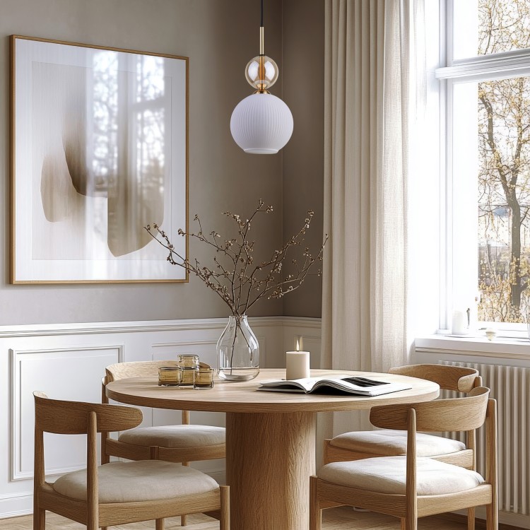 SOPHIA COGNAC WHITE Lampa wisząca 1XE14 11590 TK Lighting Czarny, Złoty Biały