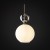 SOPHIA COGNAC WHITE Lampa wisząca 1XE14 11590 TK Lighting Czarny, Złoty Biały