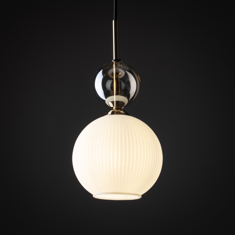 SOPHIA COGNAC WHITE Lampa wisząca 1XE14 11590 TK Lighting Czarny, Złoty Biały